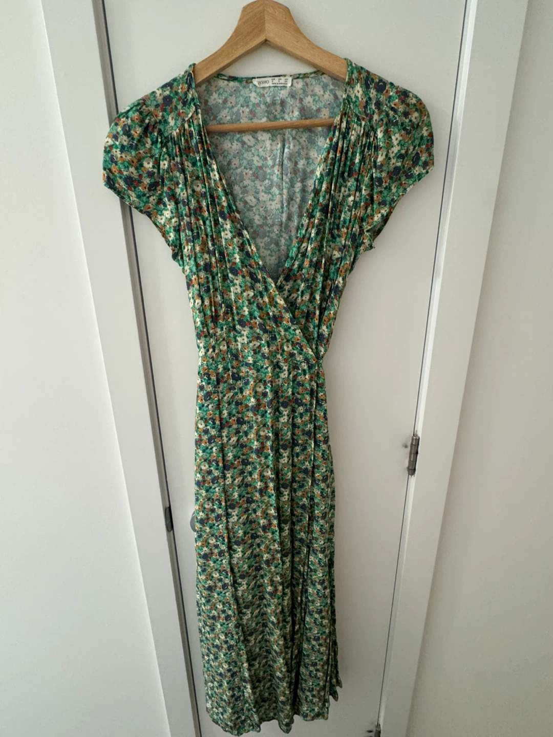 OYSHO Floral Print Wrap Dress - Size S - photo 2