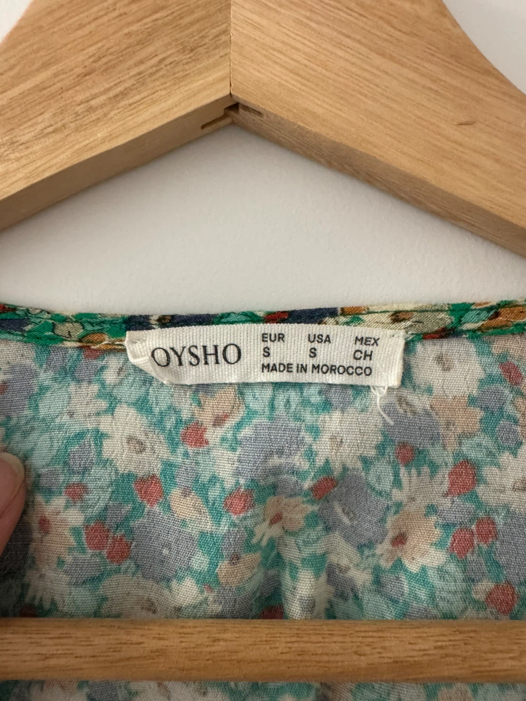 OYSHO Floral Print Wrap Dress - Size S - photo 3