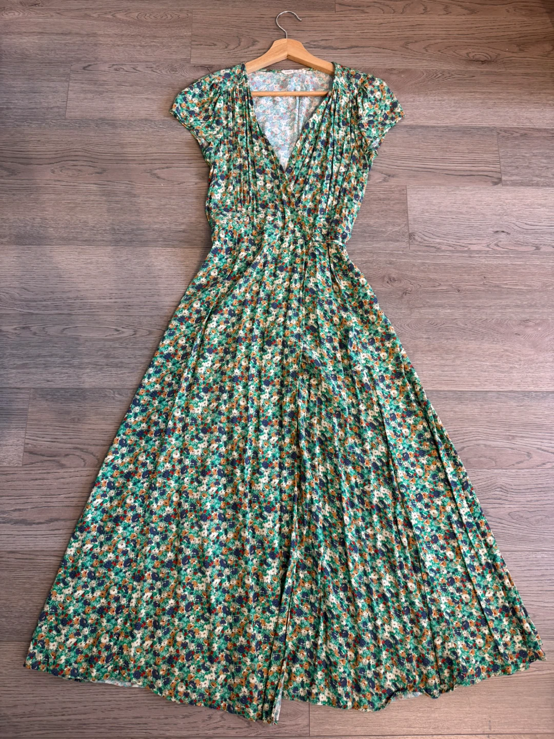 OYSHO Floral Print Wrap Dress - Size S
