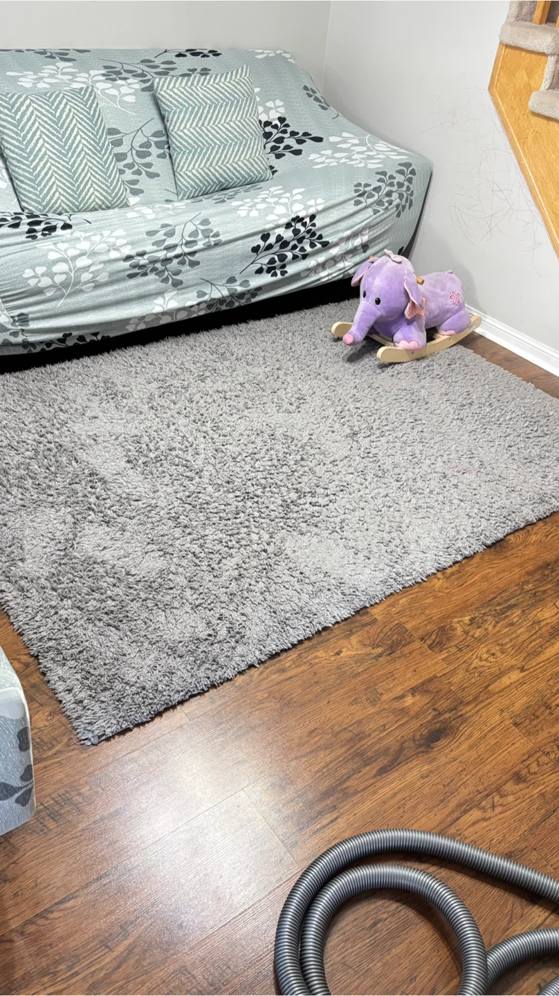 Grey Shaggy Rug for living room