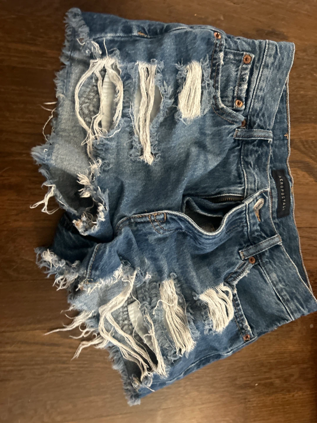 Aéropostale Distressed Denim Shorts