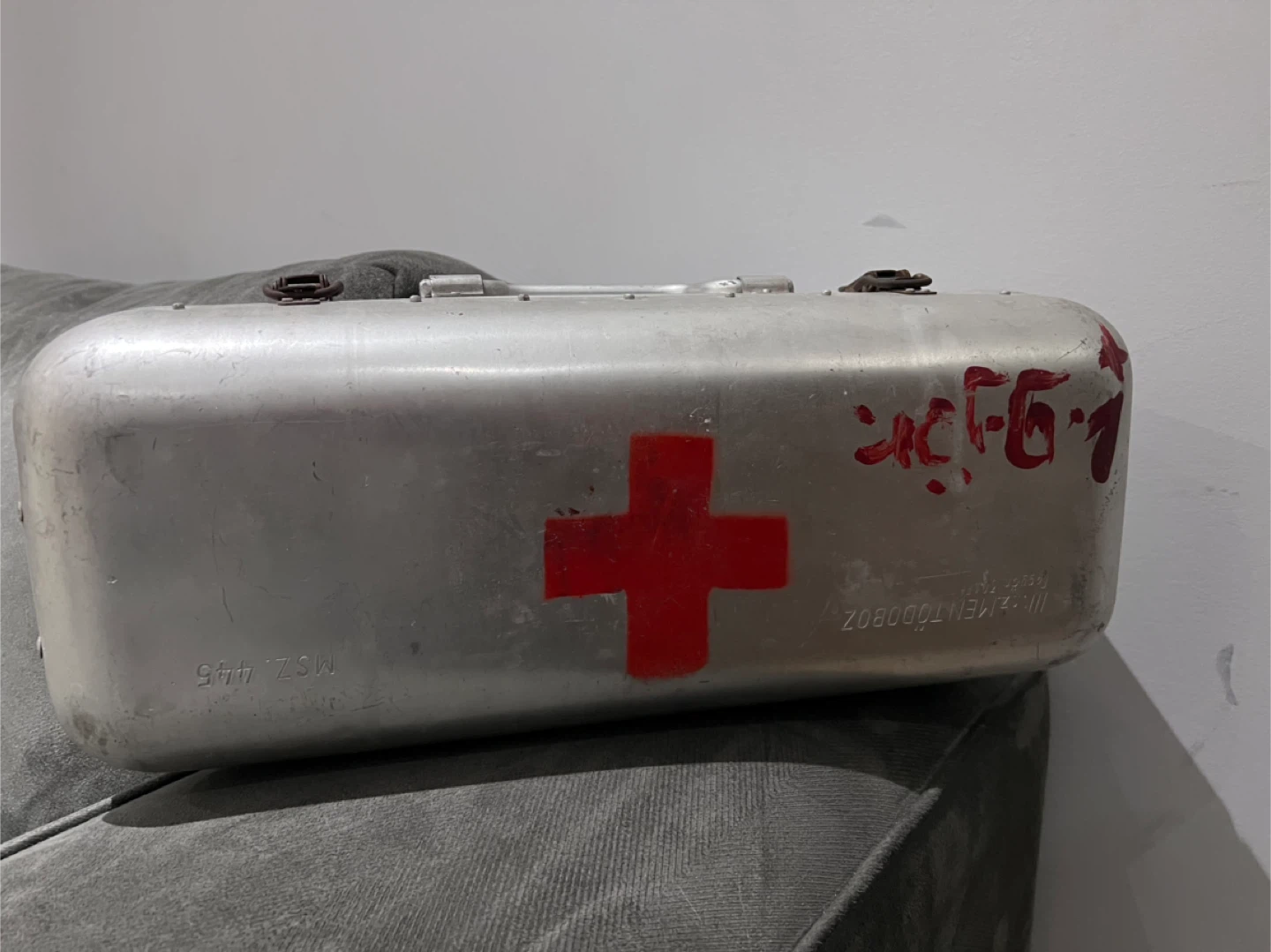 Vintage Aluminium First Aid Kit Box