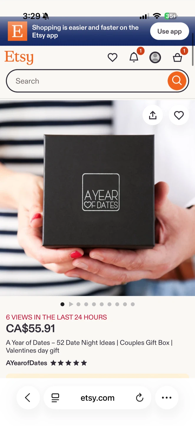 A Year of Dates - 52 Date Night Ideas Couples Gift Box - photo 2