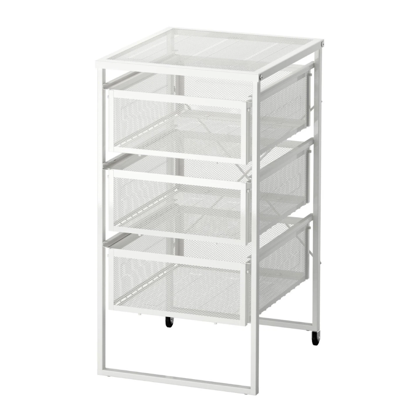 White Metal Rolling Drawer Unit (2) - photo 3