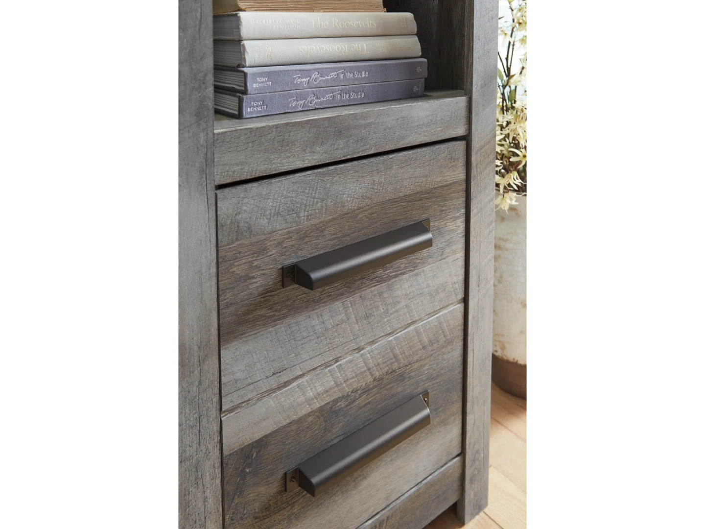 Farmhouse Style TV Stand with Fireplace - photo 5