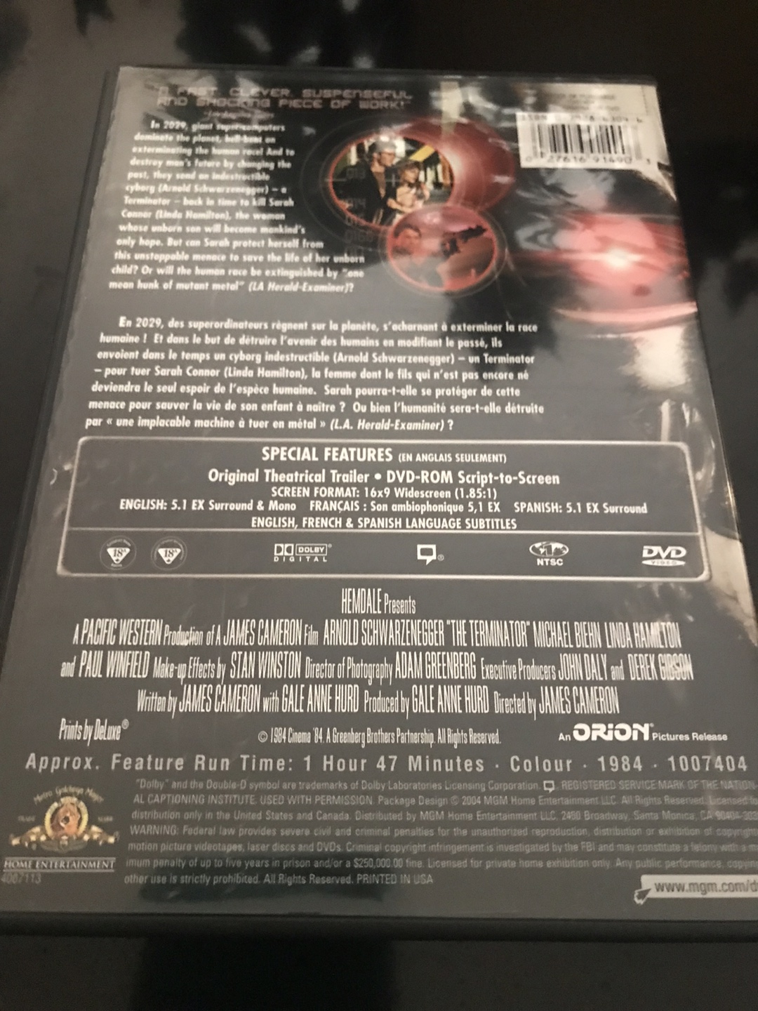 The Terminator DVD - photo 2
