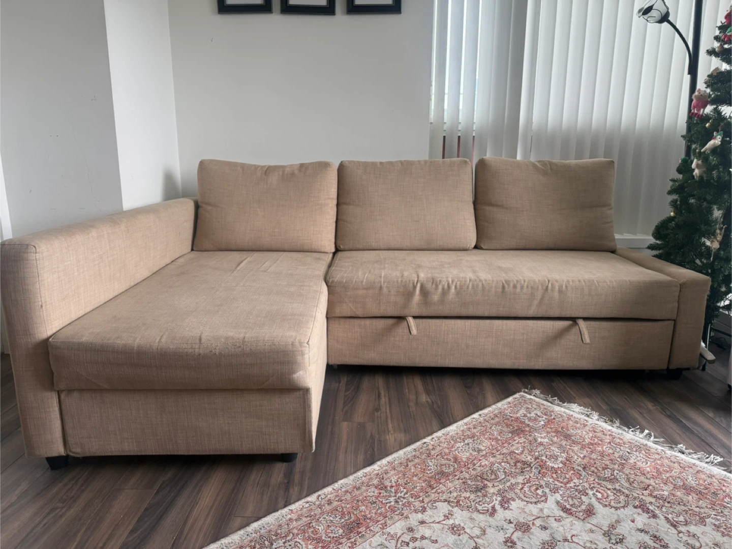IKEA FRIHETEN Sectional Sofa Bed - Beige - photo 3