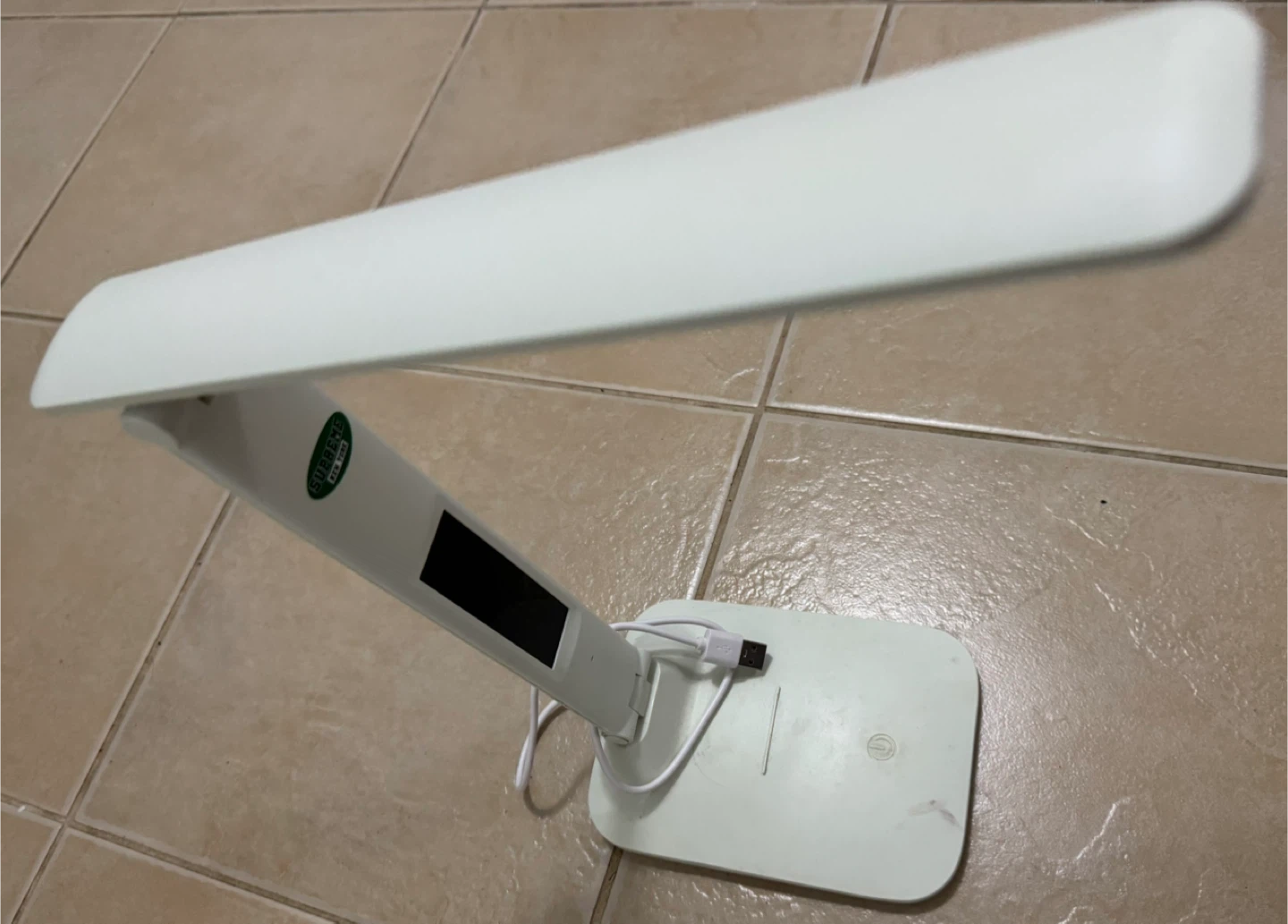 White LED Desk Lamp with USB Charging