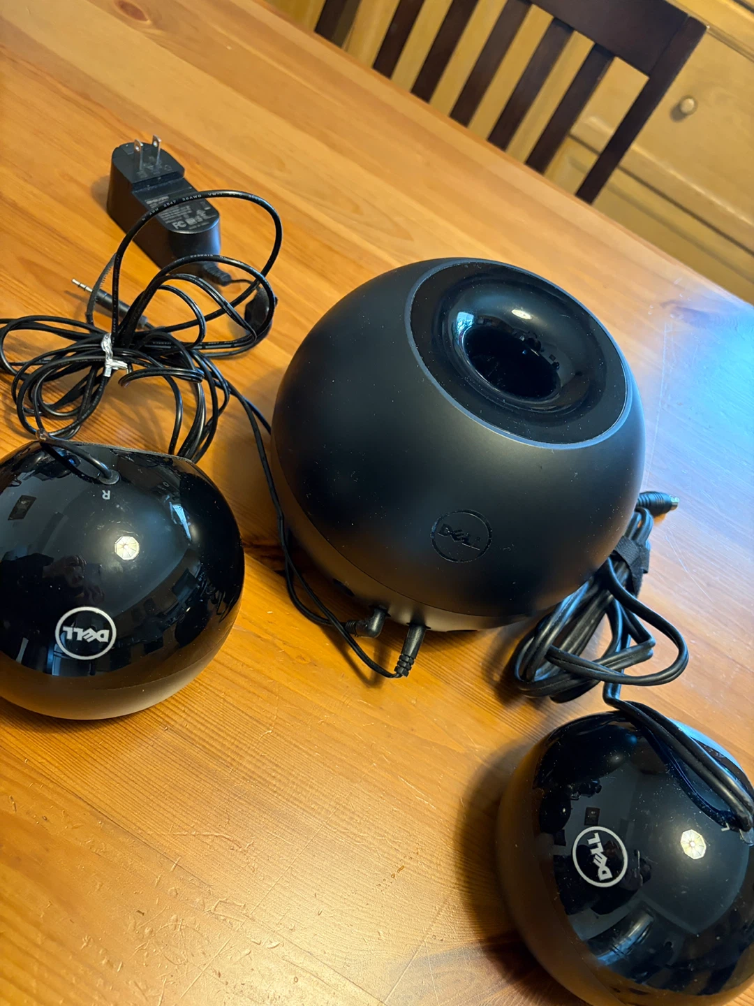 Dell Black Computer Speakers with Power Adapter