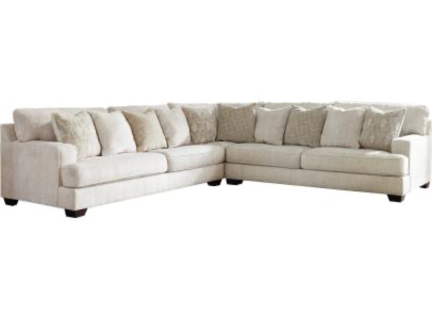 Sectional Sofa with Pillows