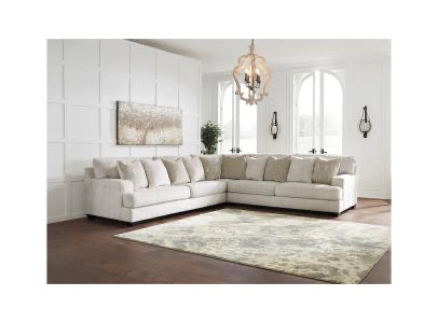Sectional Sofa with Pillows - photo 2