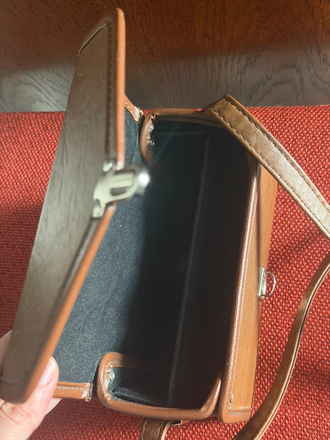 Vintage Brown Bag with Strap - photo 3