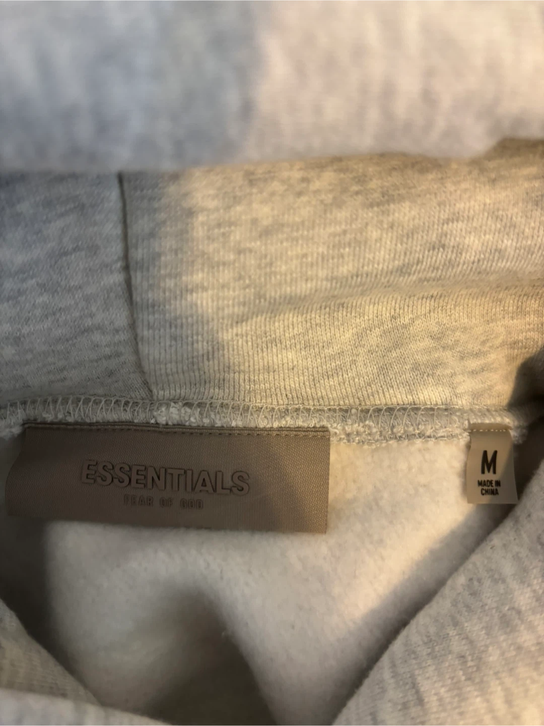 Fear of God Essentials Light Oatmeal Hoodie - photo 3