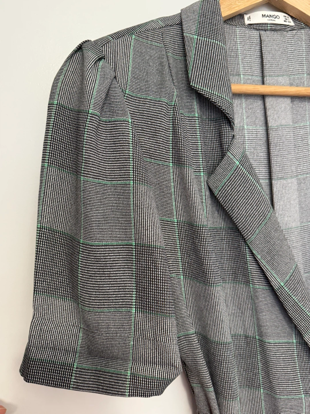MANGO Casual-Office Plaid Wrap Dress - photo 4
