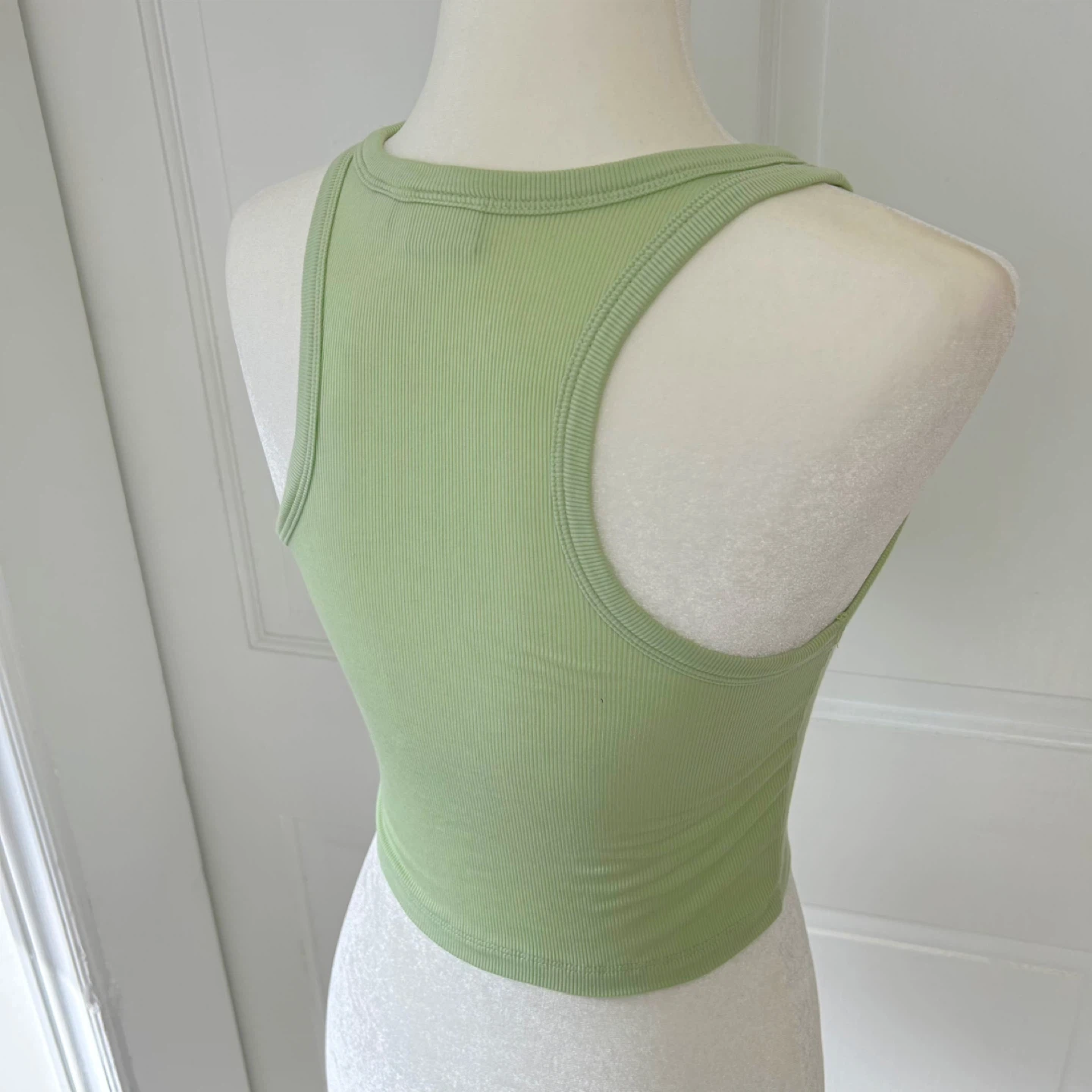 Aritzia Green Ribbed Racerback Tank Top - photo 2