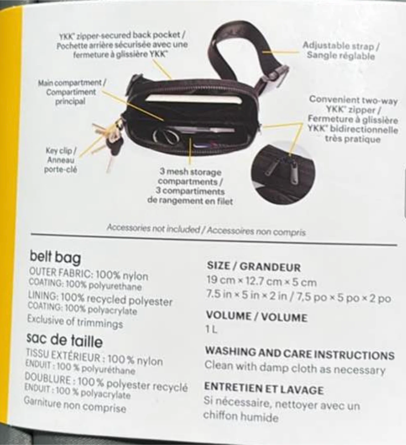 Lolë Black Belt Bag - photo 4