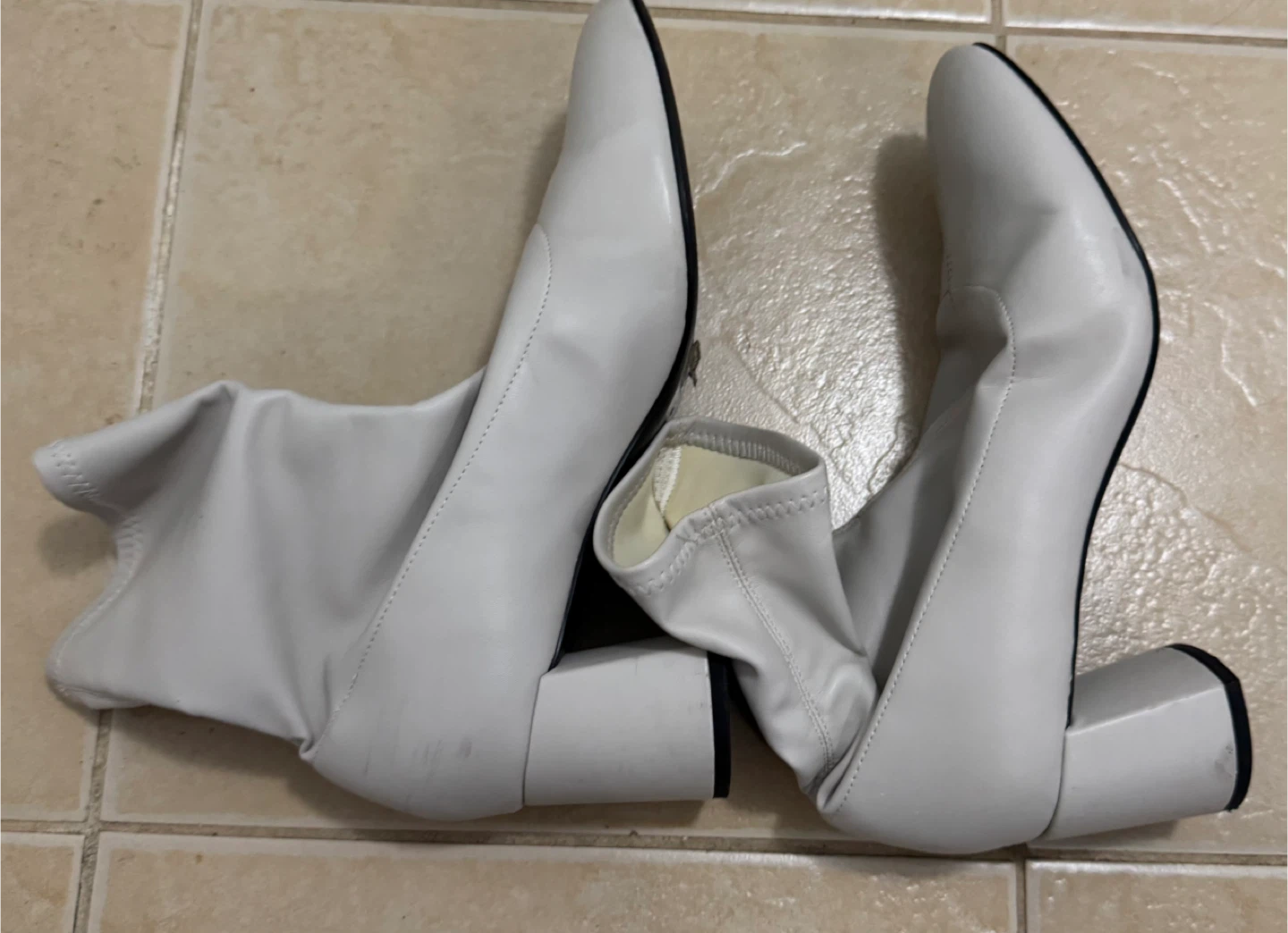 White Ankle Boots