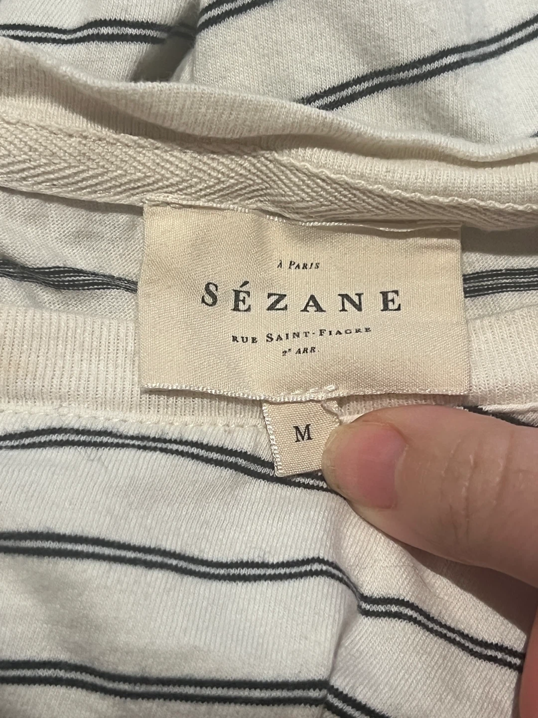 Sézane Striped T-Shirt - Size M - photo 2