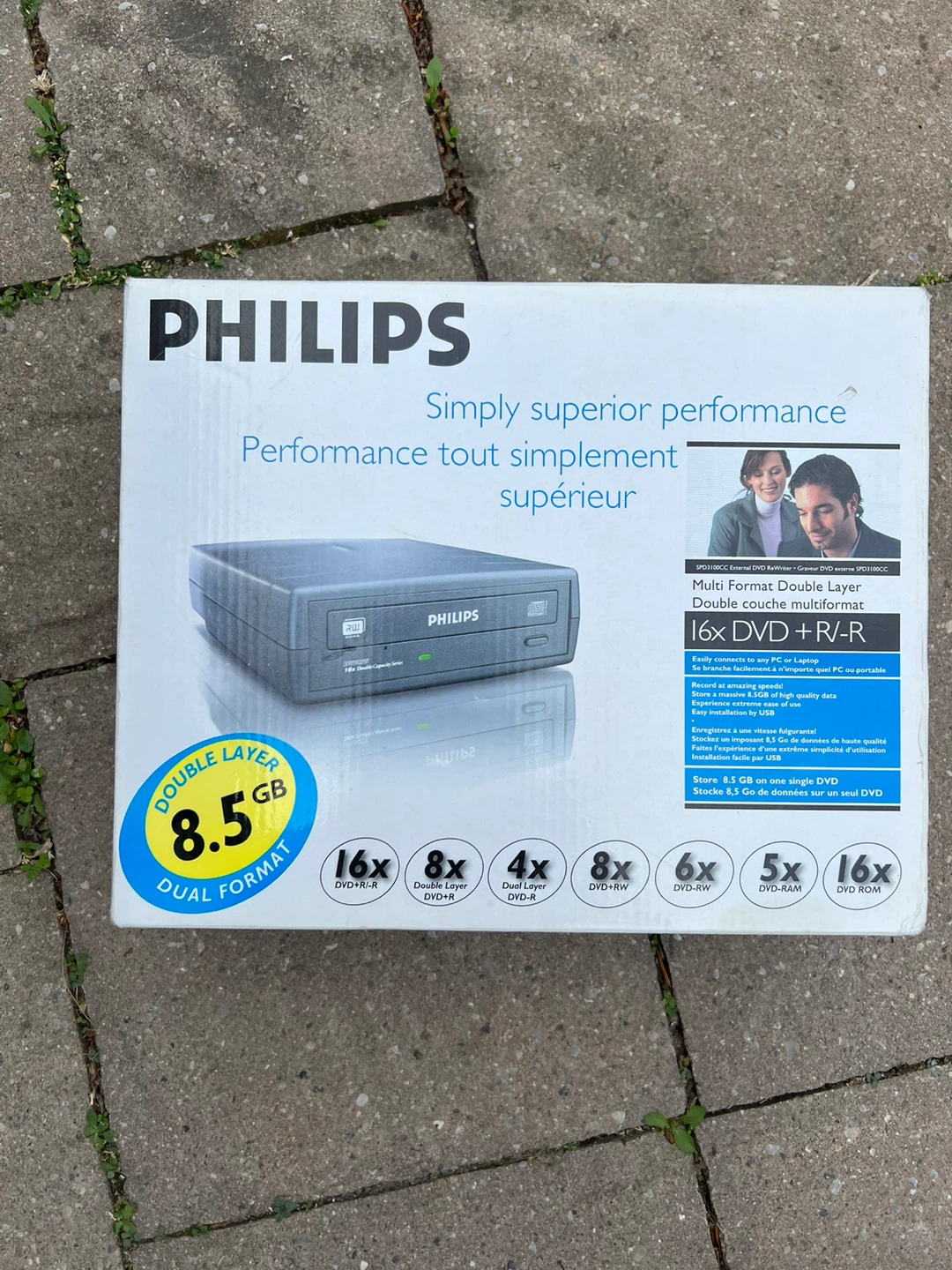 Philips External Double Layer DVD ReWriter SPD3100CC