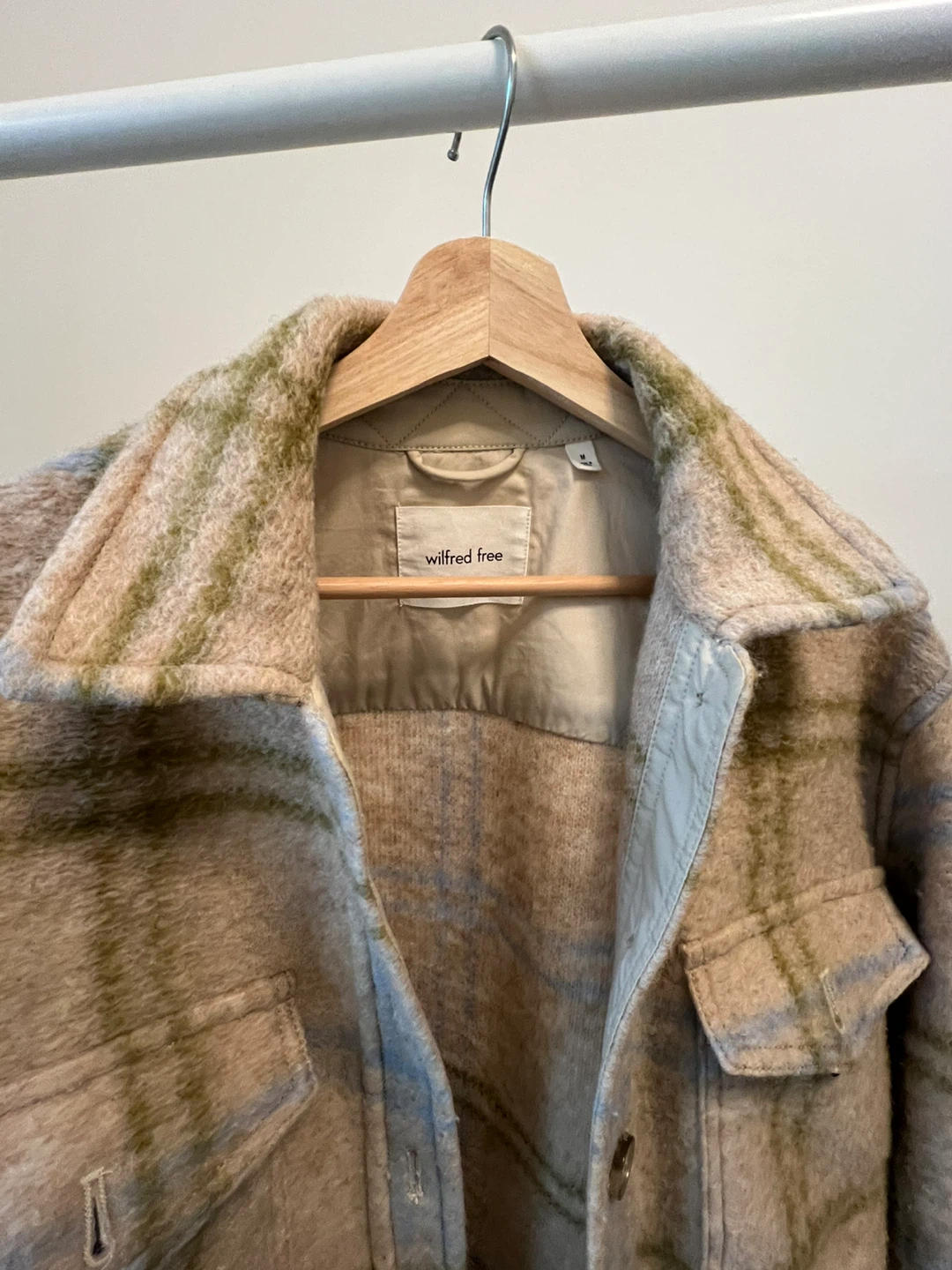 Wilfred Free Plaid Button-Up Jacket - photo 3