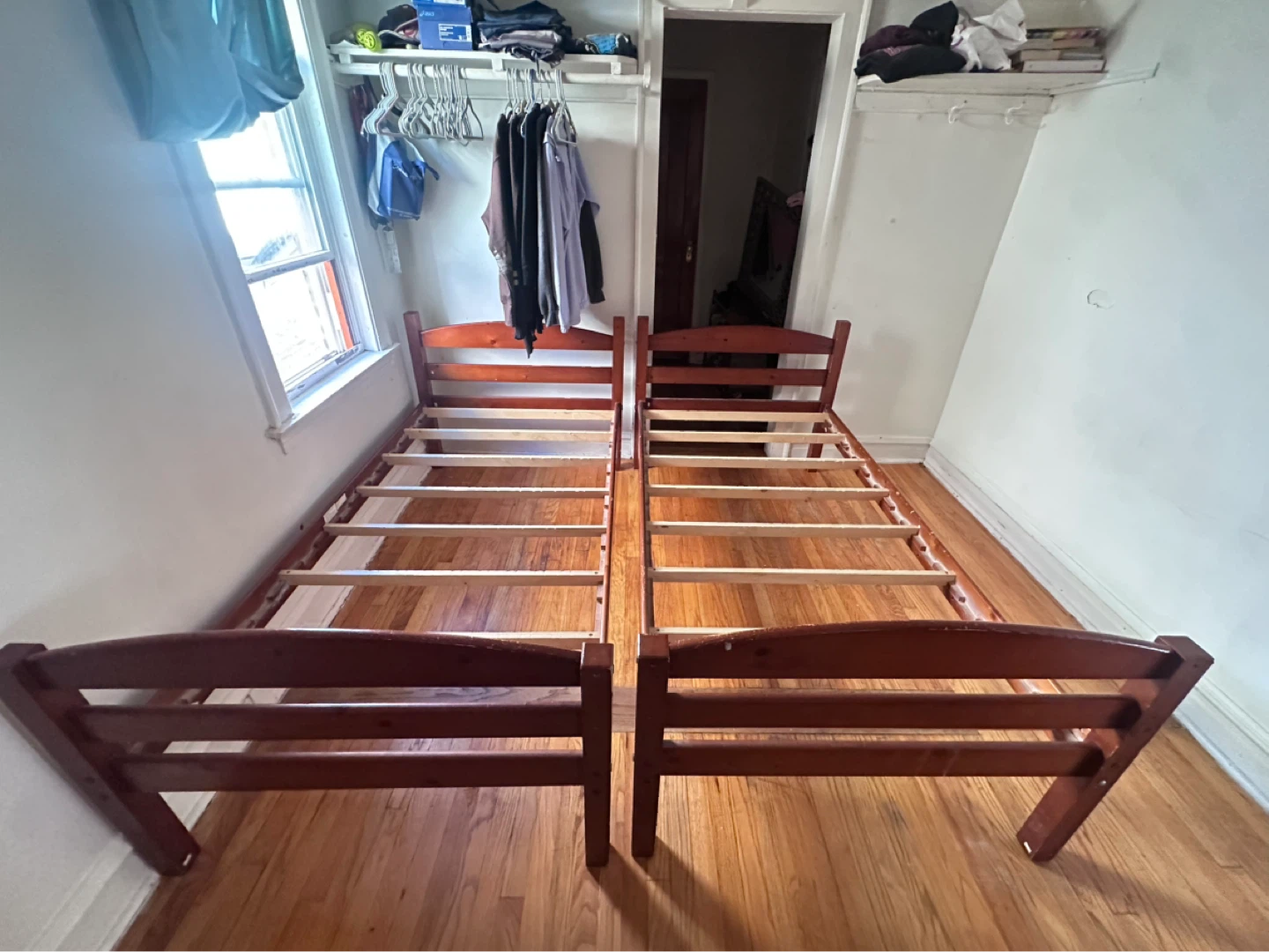 Wooden Twin Bed Frames - Set of 2 IKEA - photo 2