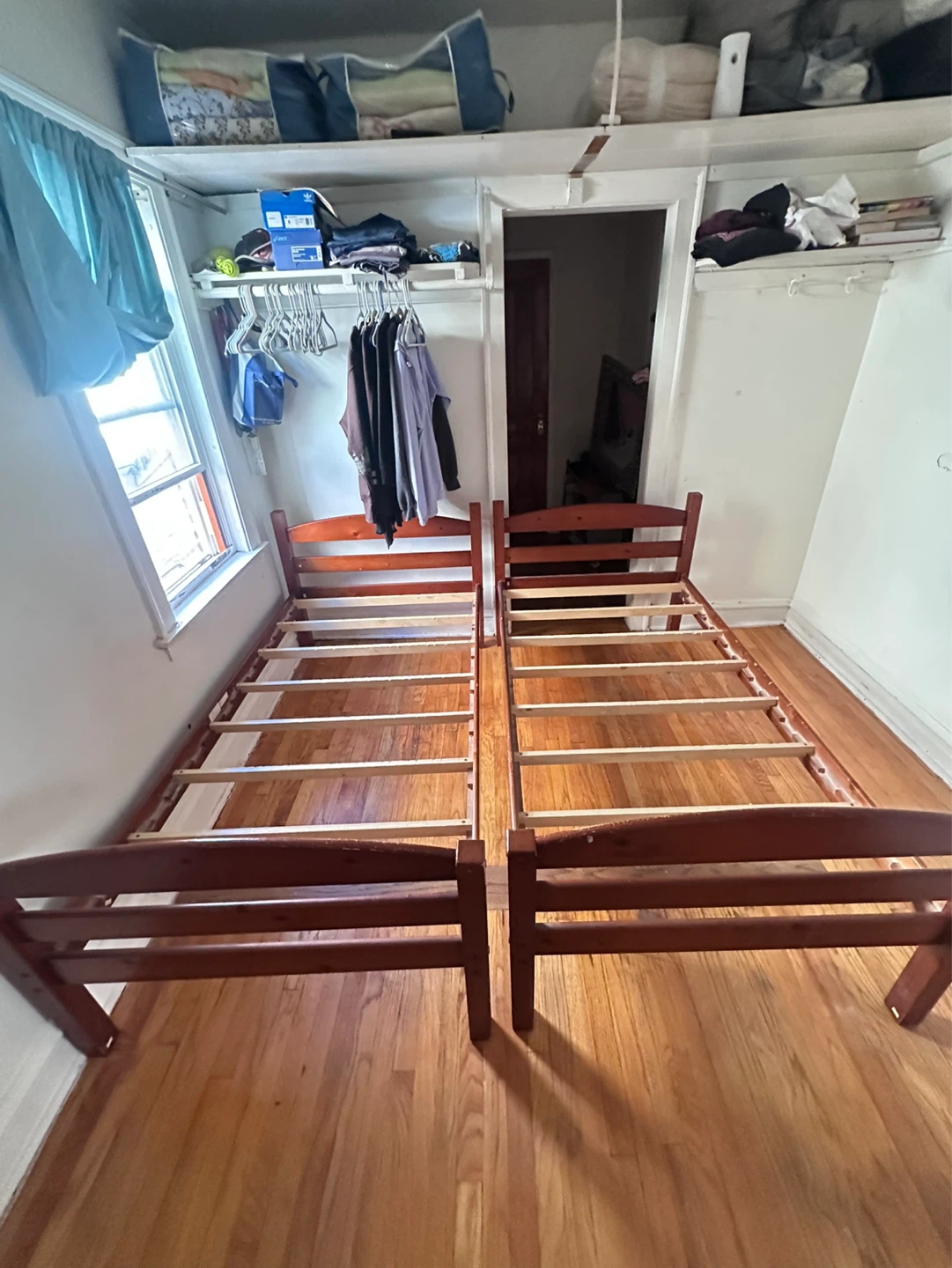 Wooden Twin Bed Frames - Set of 2 IKEA