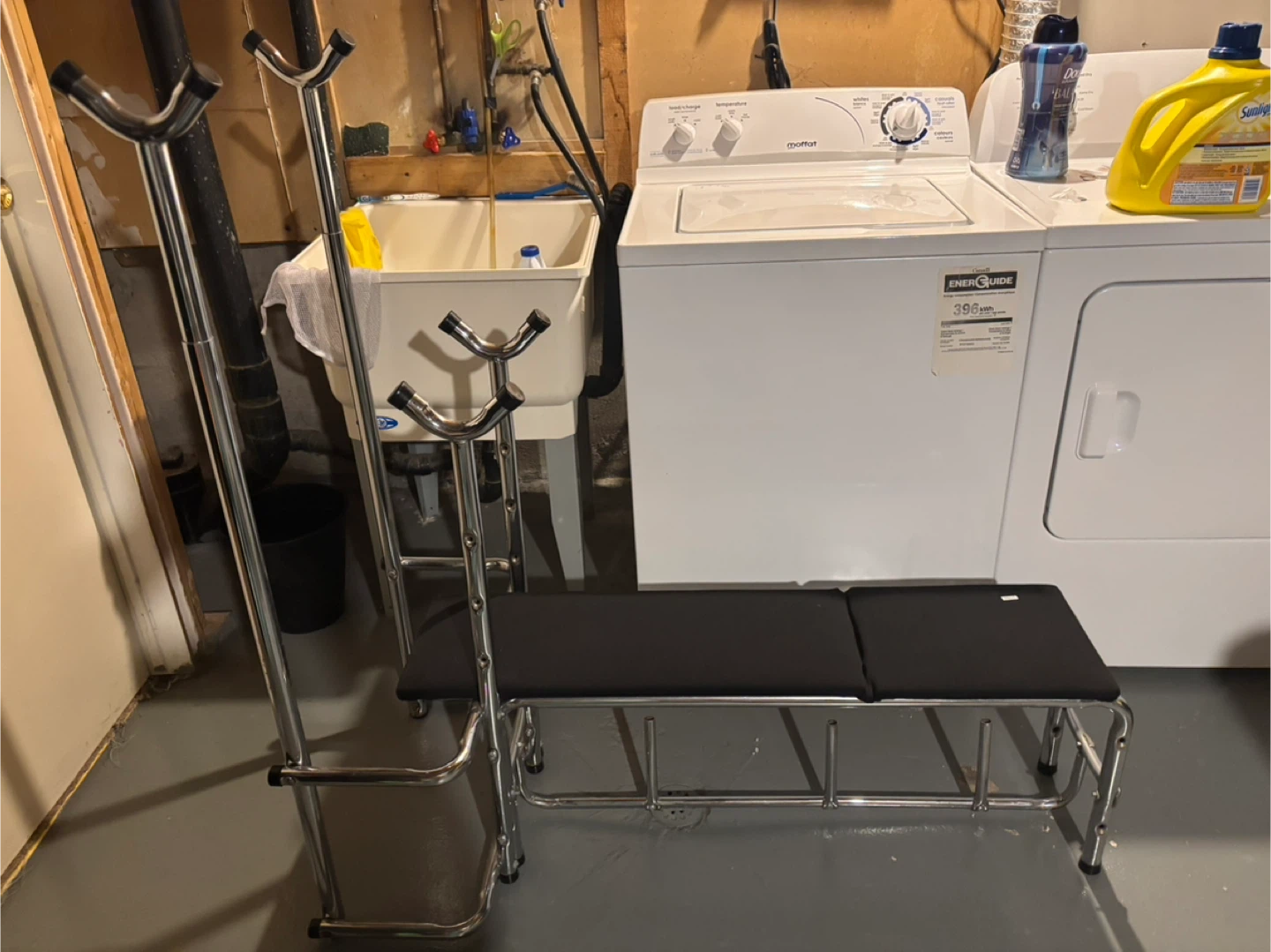 Weight Bench with Barbell Rack