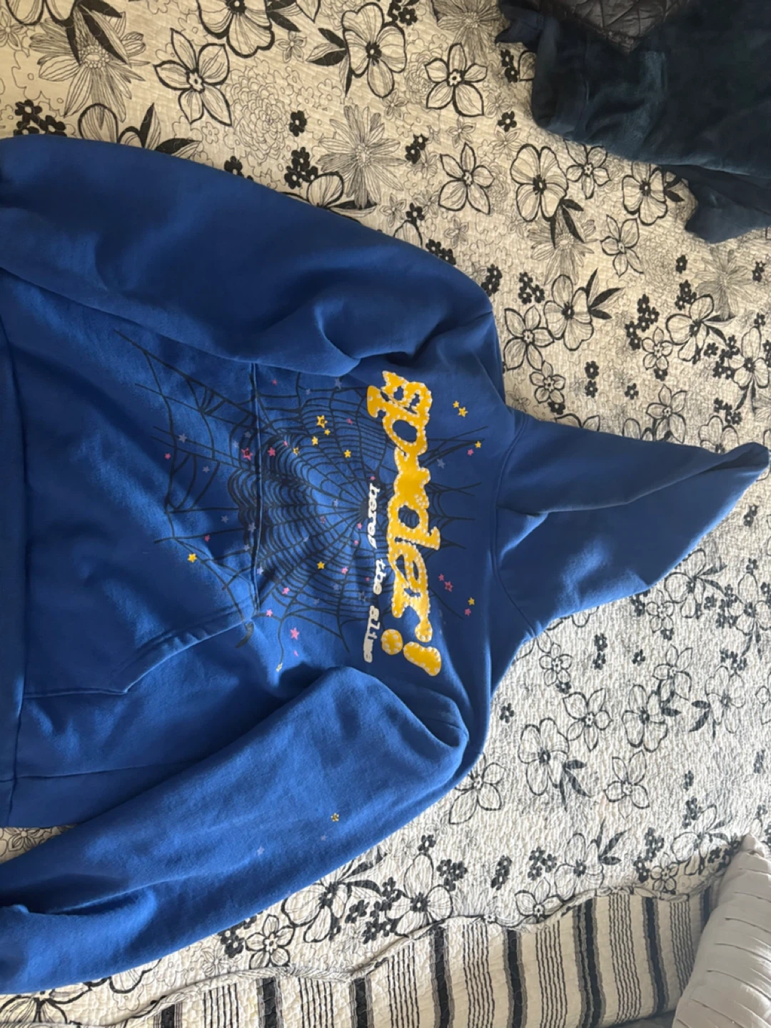 Blue Sp5der hoodie