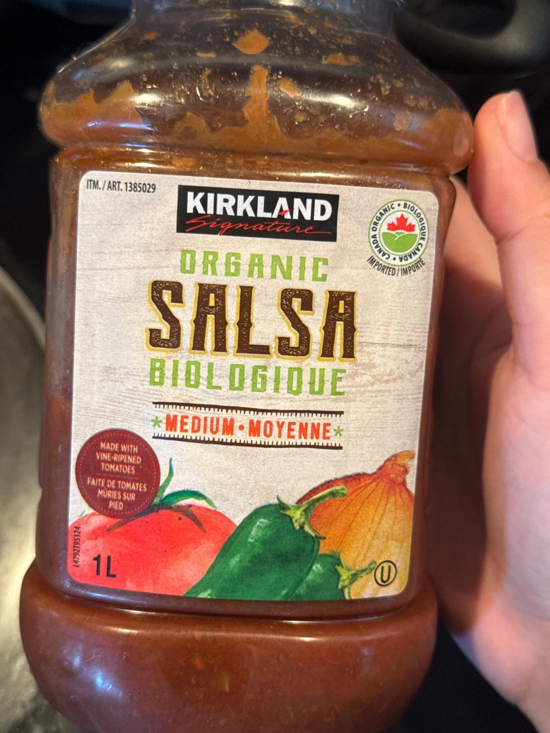 Kirkland Signature Organic Medium Salsa 1L 🥕