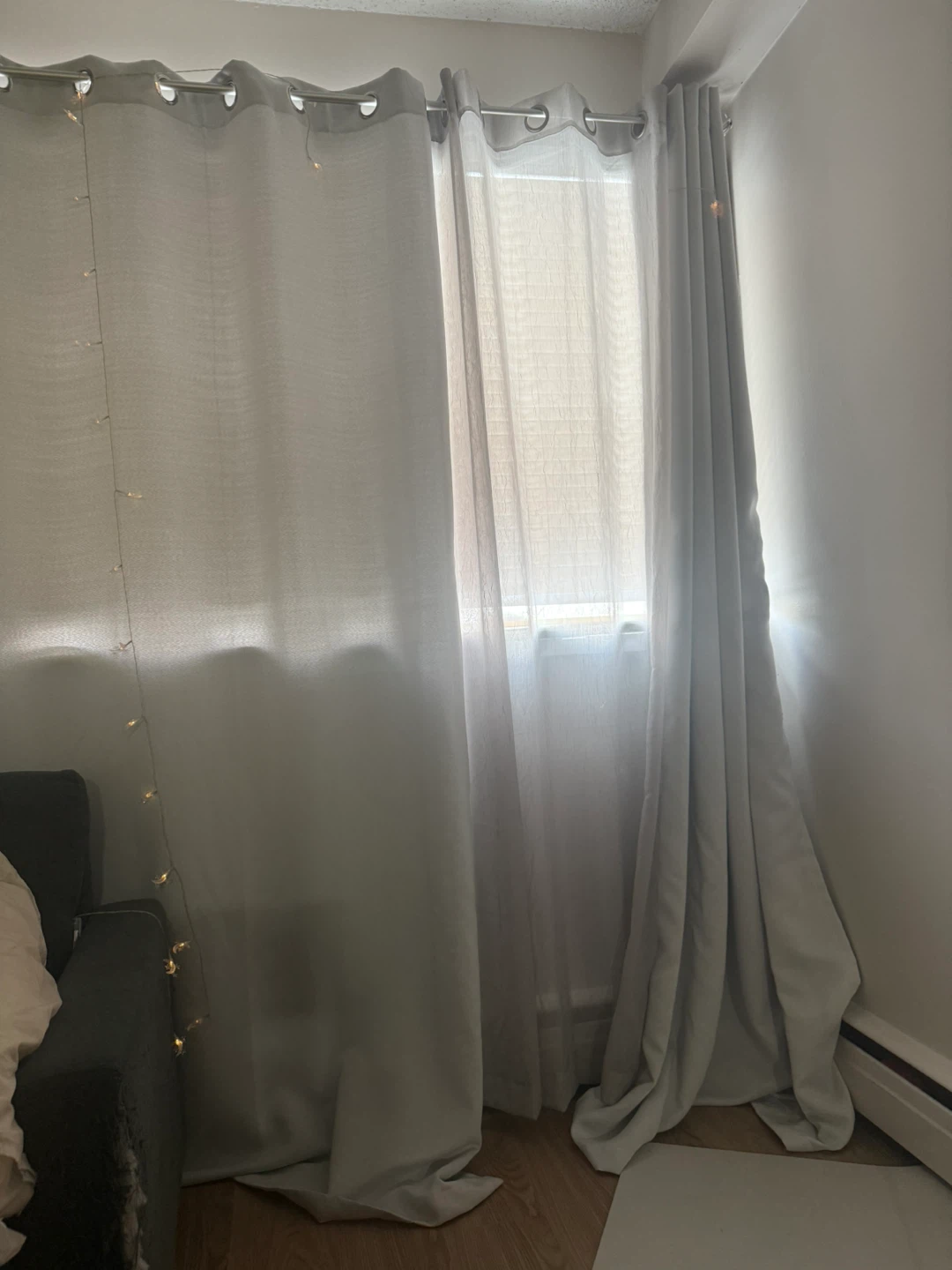 Light Grey Curtain Set