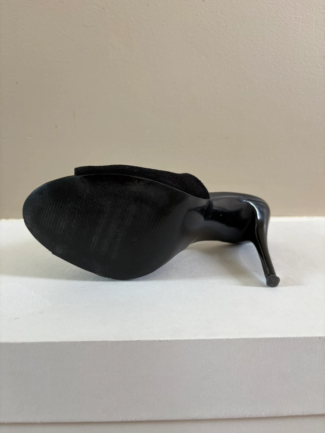 Steve Madden Sinful Black Suede Stiletto Mules - Size 37 - photo 4