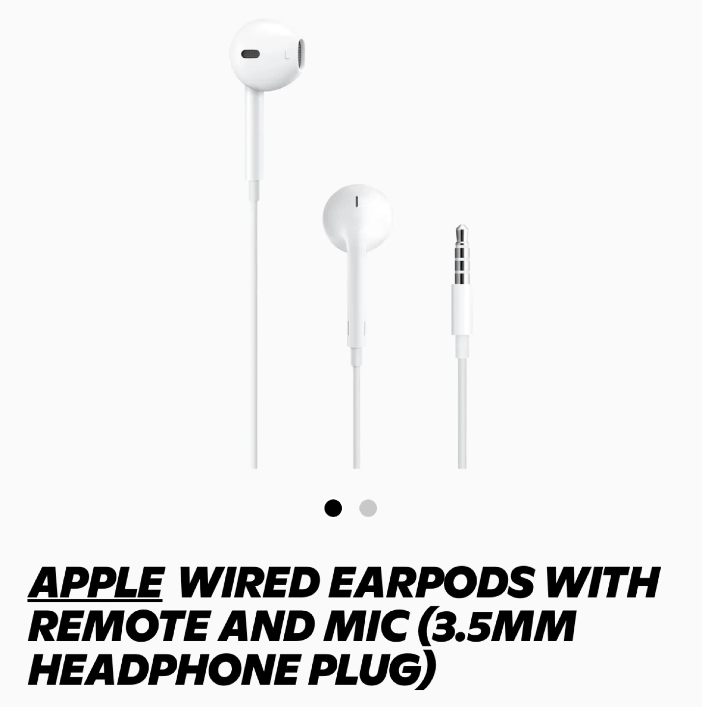 🥕Apple Wired EarPods with Remote and Mic (3.5mm Headphone Plug) - photo 3