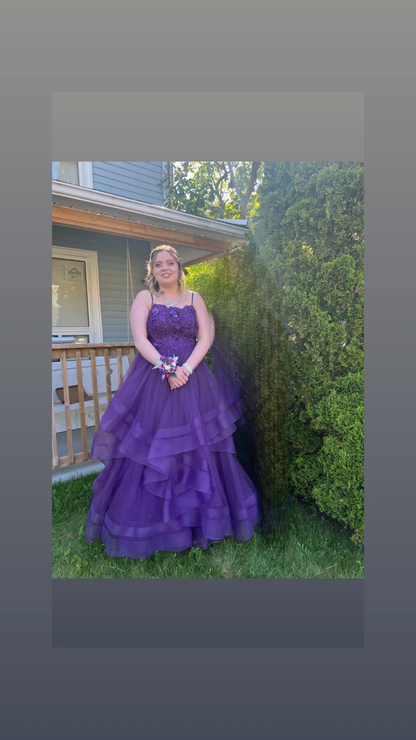 Purple prom dress