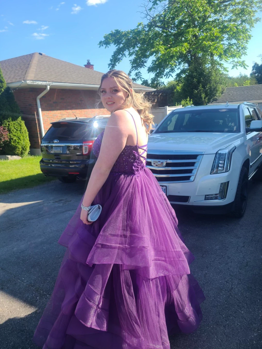 Purple prom dress - photo 2