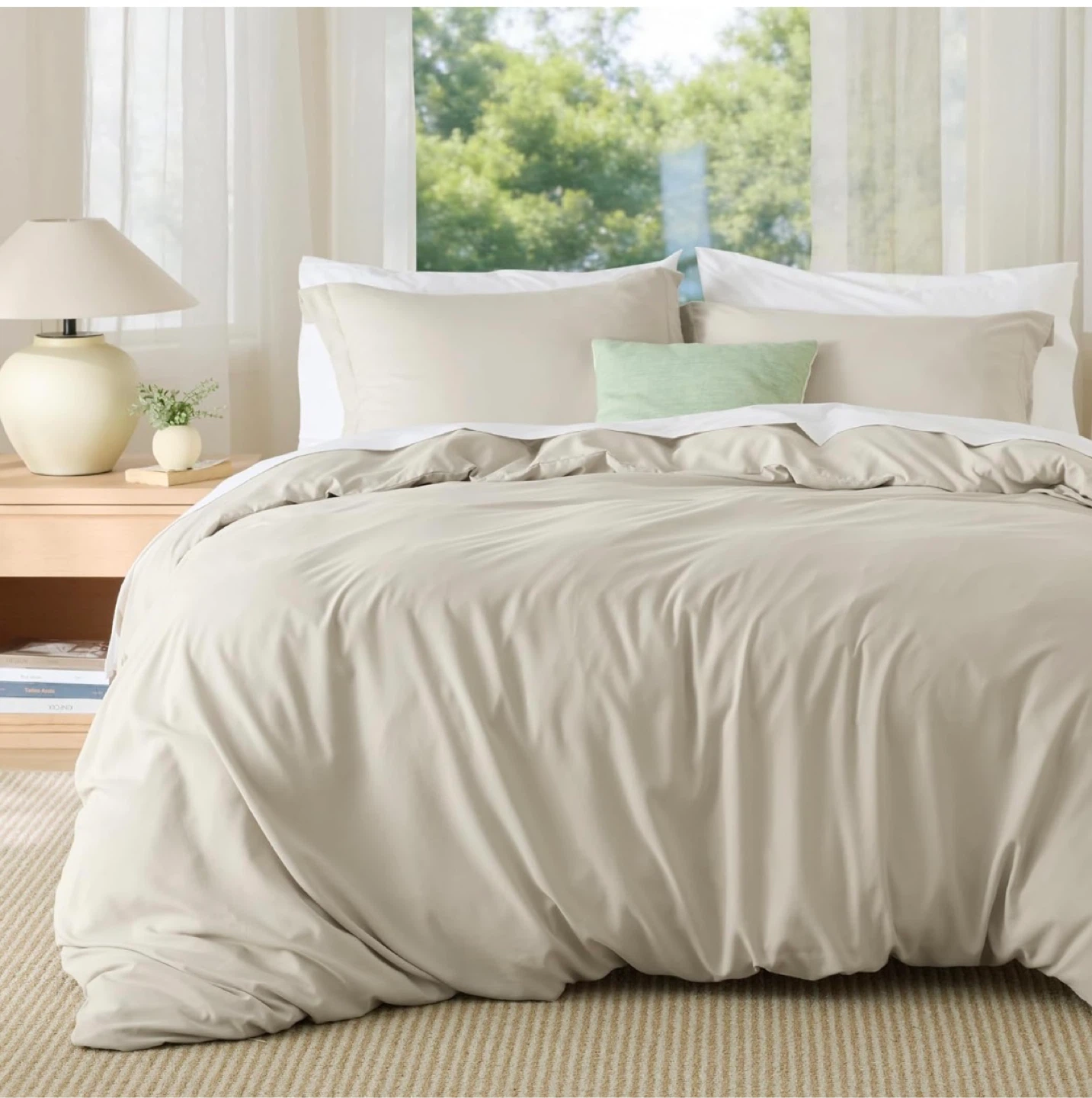 BedSure queen Duvet Cover with 2 pillow cases - photo 2