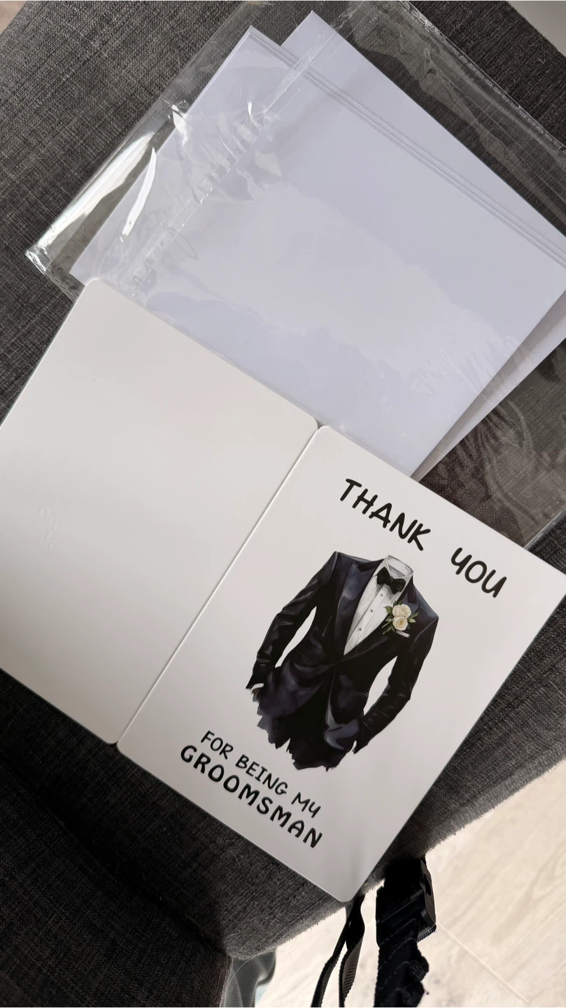 Wedding Thank You Cards-Groomsmen (6pcs) - photo 2