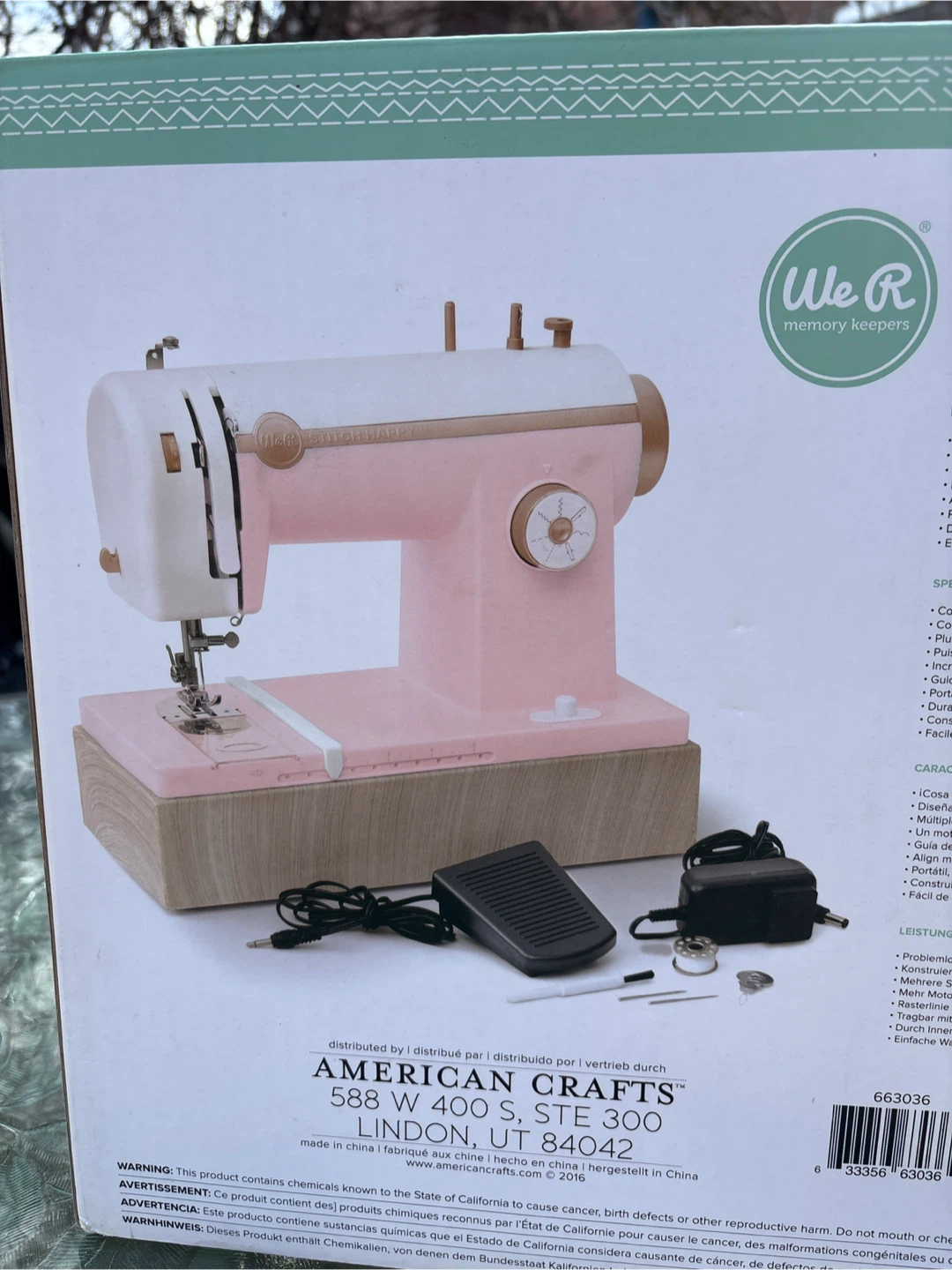 We R Memory Keepers Stitch Happy Sewing Machine (Pink) - photo 3