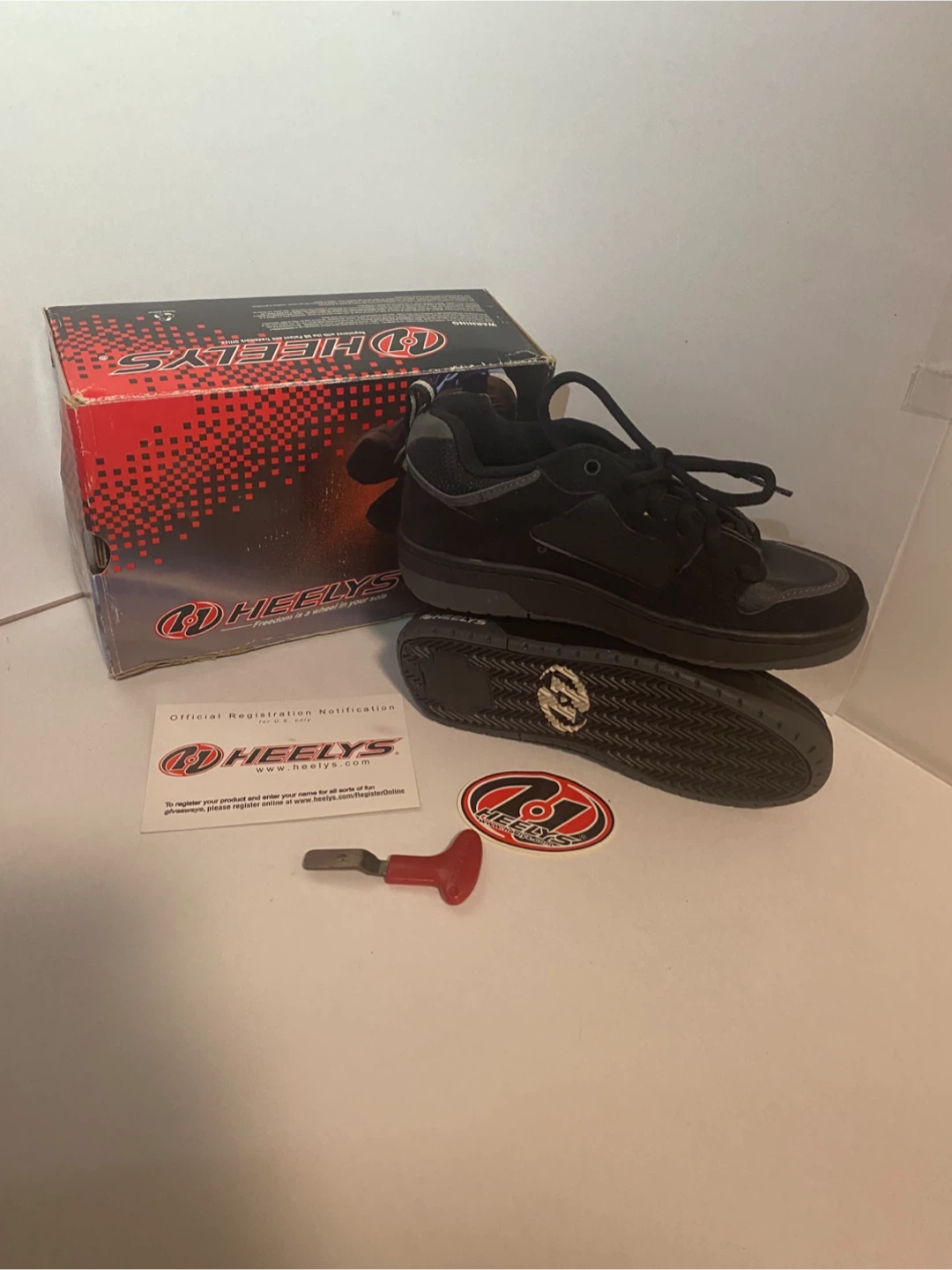 black heelys -no wheels -never worn-(delivery available)