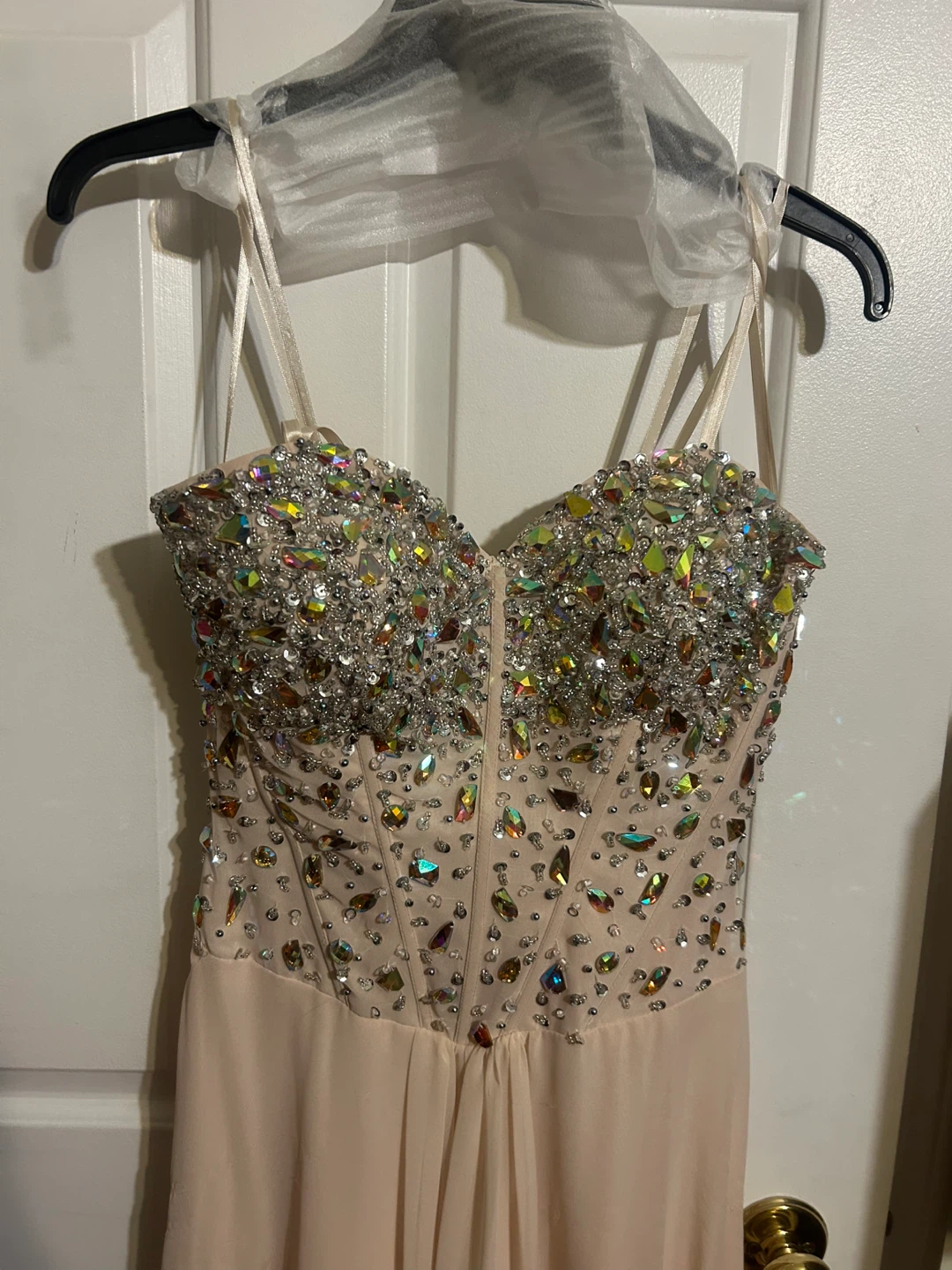 Favianna Beaded Corset Chiffon Gown - photo 2