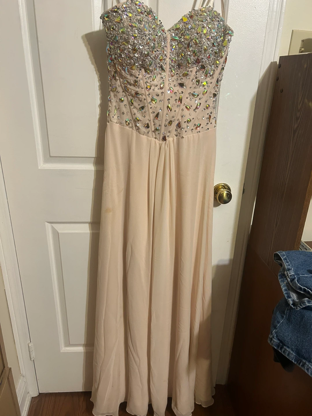 Favianna Beaded Corset Chiffon Gown - photo 3