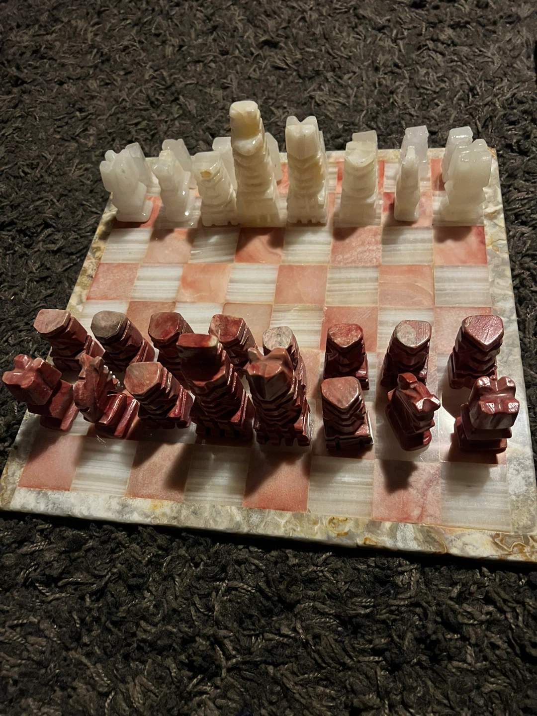 Marble Chess Set with Stone Board - photo 2