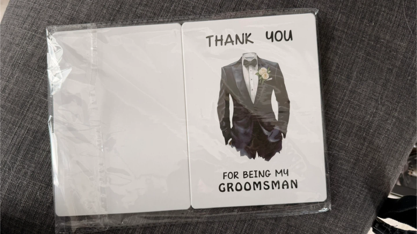 Wedding Thank You Cards-Groomsmen (6pcs)