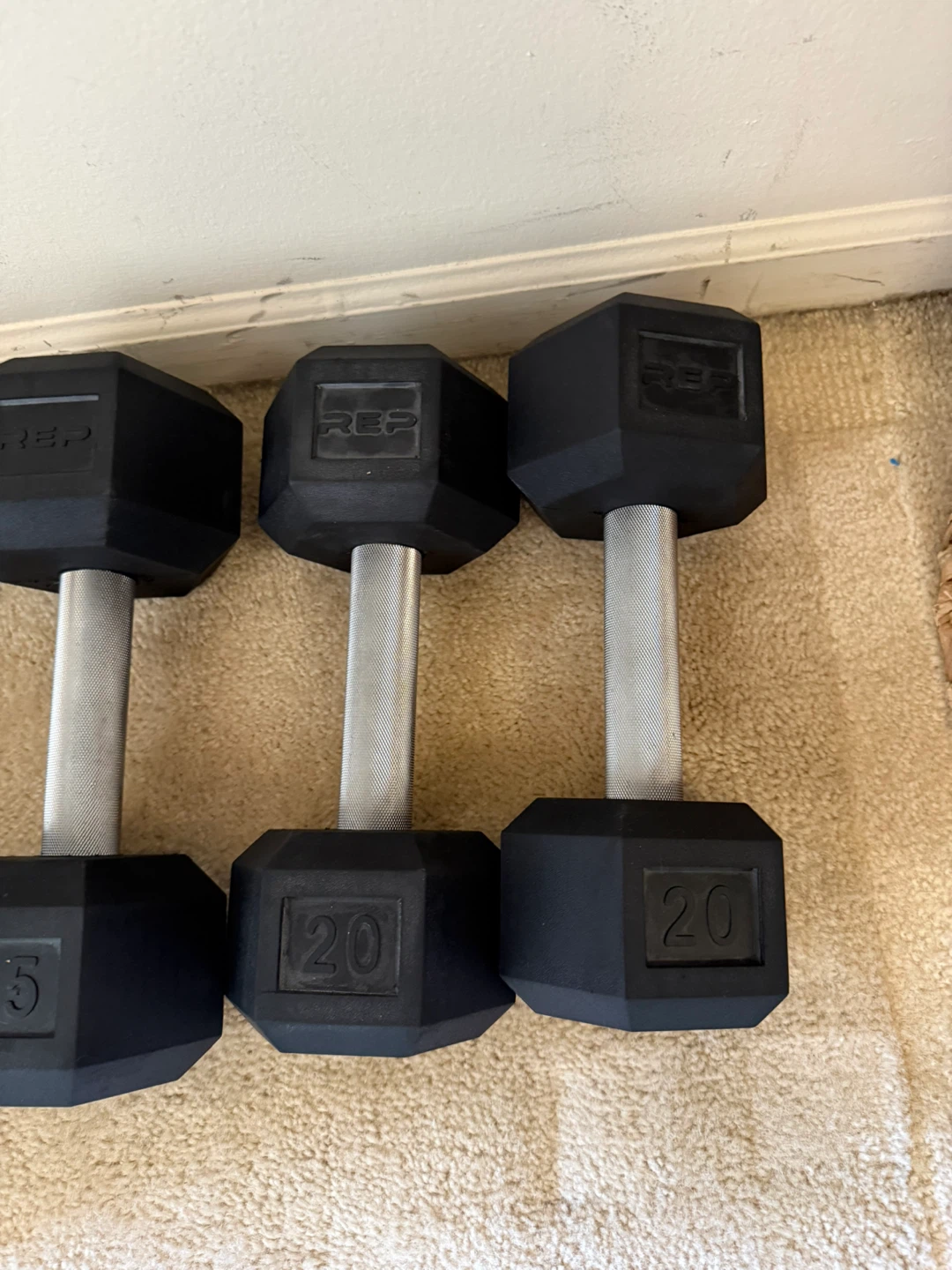 REP Fitness Hex Dumbbells Set - 15lb to 35lb - photo 5