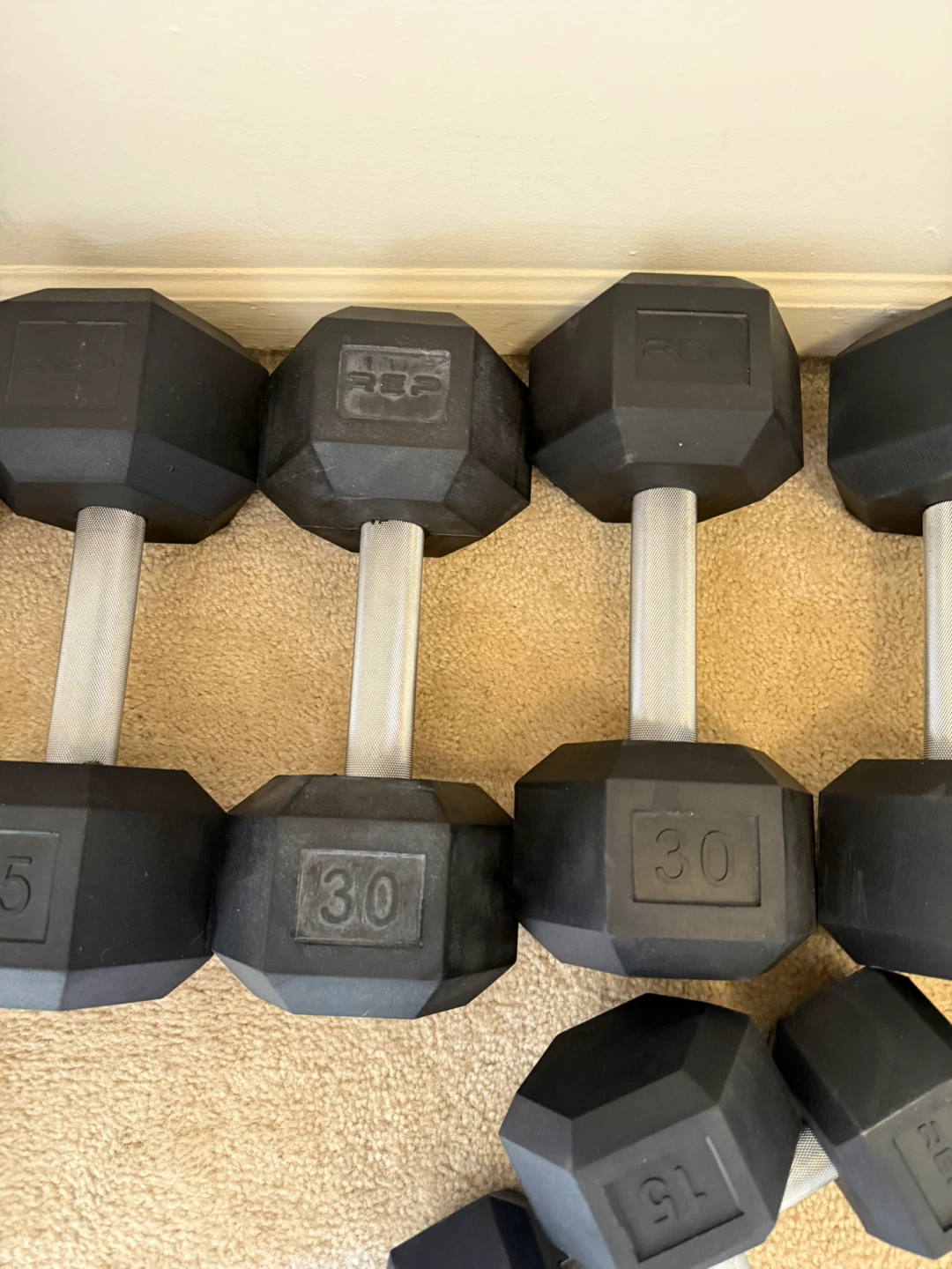 REP Fitness Hex Dumbbells Set - 15lb to 35lb - photo 3
