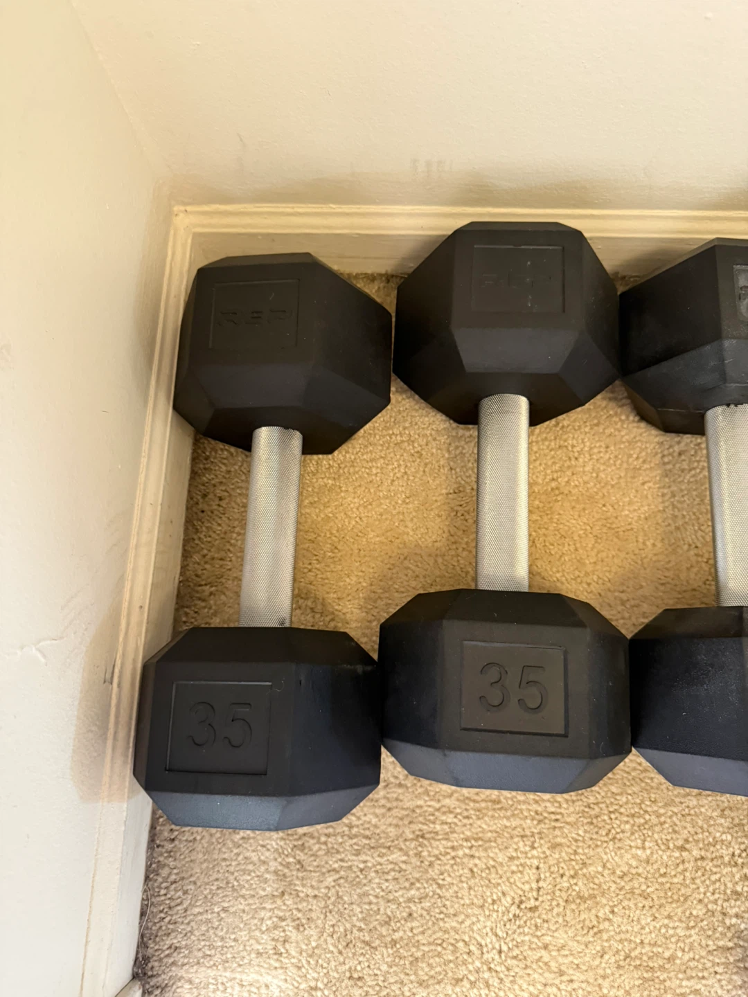 REP Fitness Hex Dumbbells Set - 15lb to 35lb - photo 2