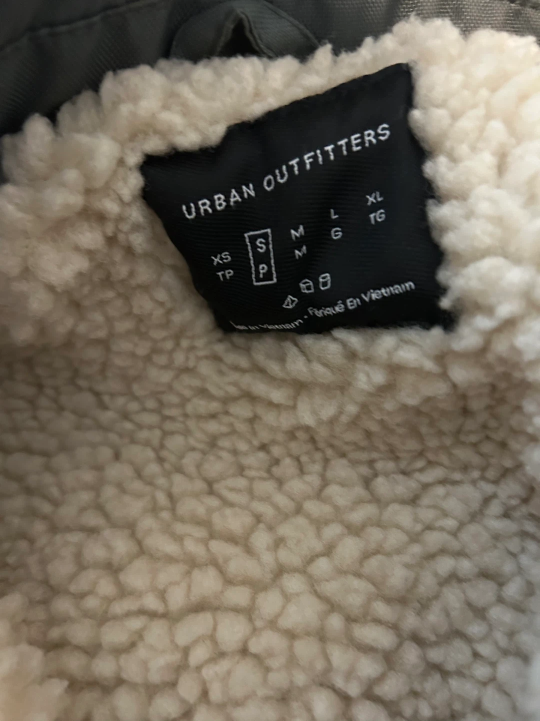 Urban Outfitters Sherpa Lined Bomber Jacket - Grey - Size S - photo 3