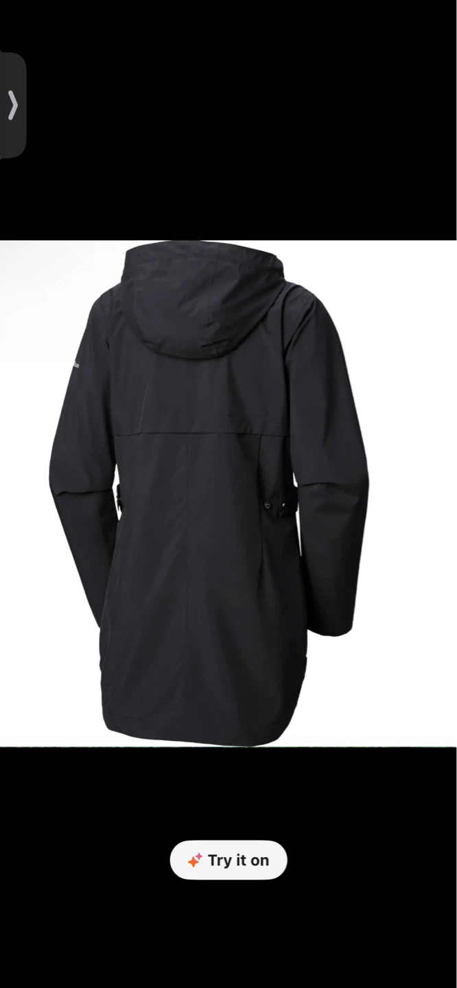 Columbia Women's Black Hooded Rain Jacket - photo 2