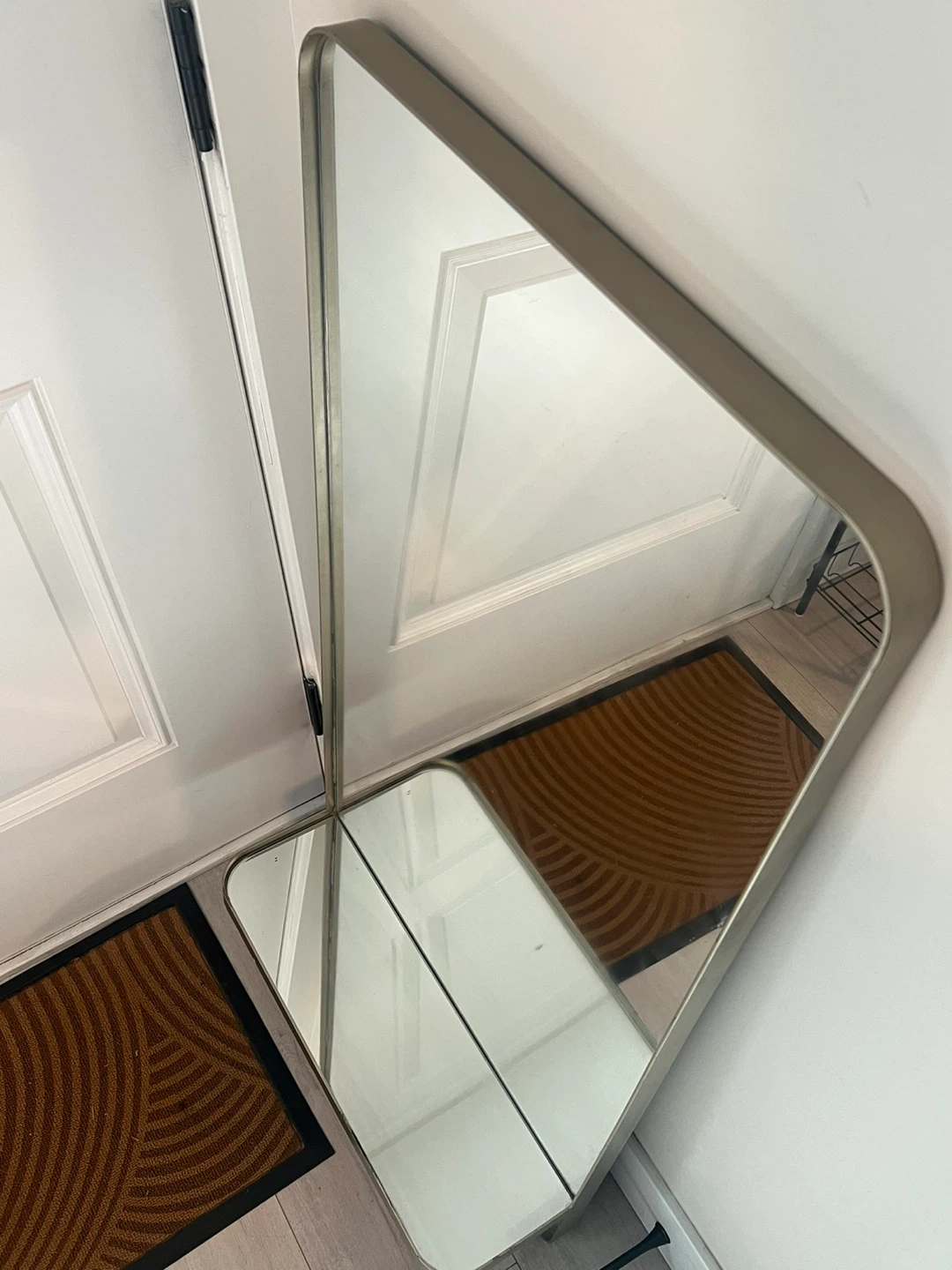 Modern Full Length Wall Mirror with Shelf – Entryway/Bedroom - photo 2
