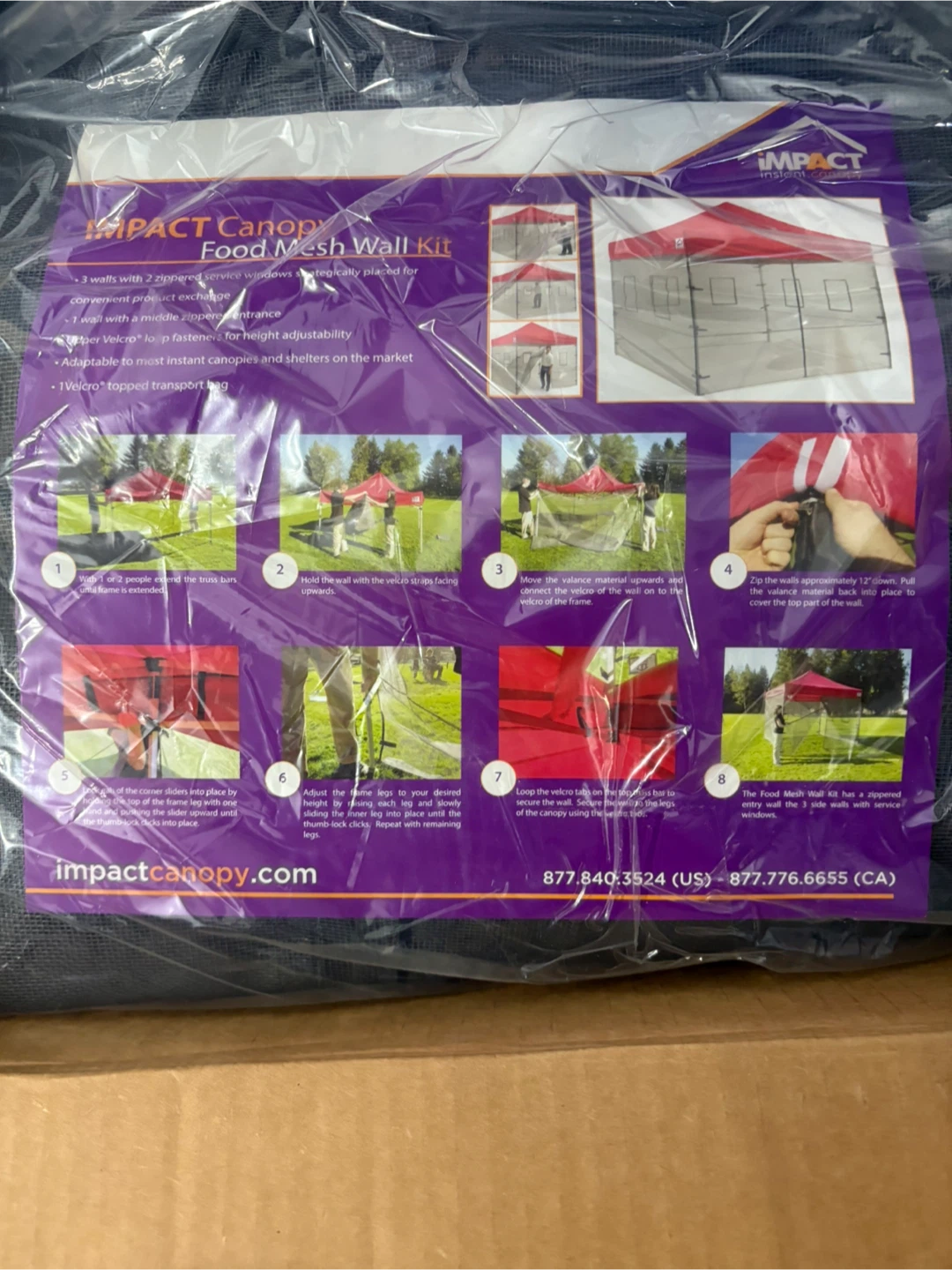 Impact Canopies 10' Food Mesh Wall - photo 3