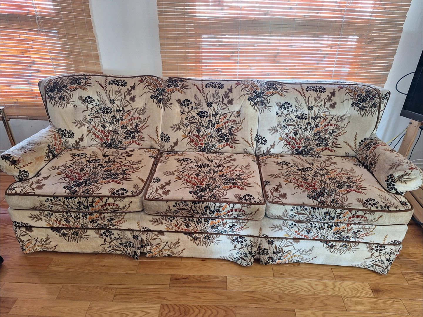 Vintage Floral Sofa